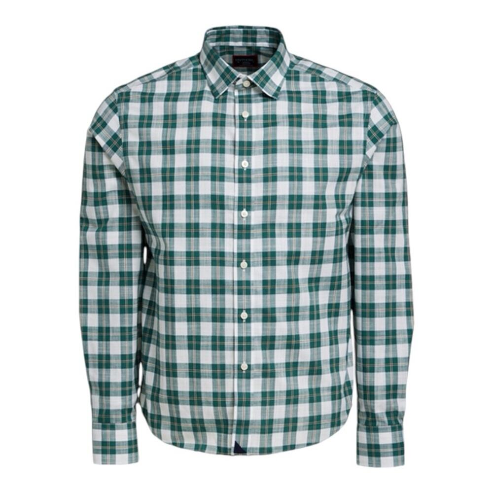 UNTUCKIT Green Plaid Collared Button Front Long Sleeve Shirt XXL Regular NWT